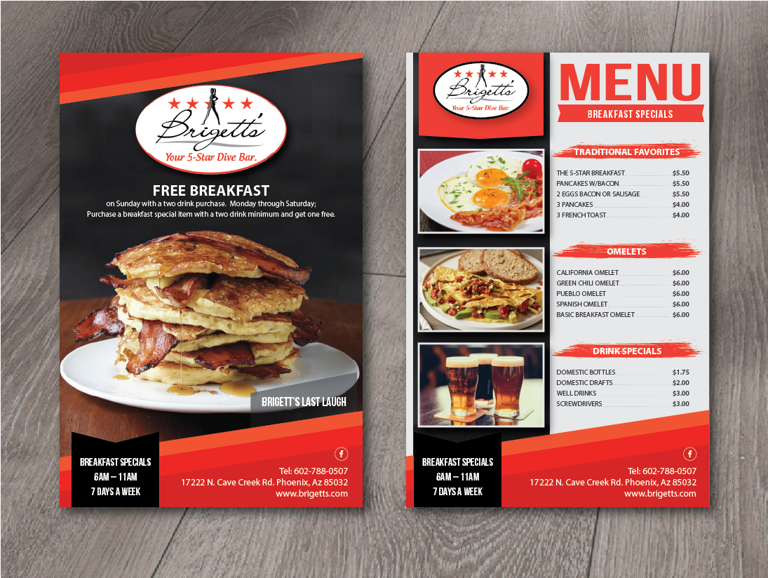 Menu Design by alex989 for this project | Design #21744179