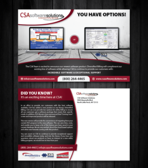Design de Carte Postale par alex989 pour CSA Software Solutions | Design : #21733520