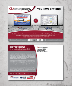 Design de Carte Postale par alex989 pour CSA Software Solutions | Design : #21737294