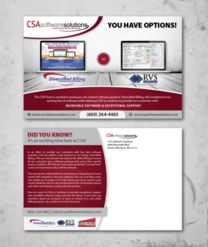 Design de Carte Postale par alex989 pour CSA Software Solutions | Design : #21765587