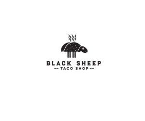 Black Sheep Taco Shop | Logo Design by Buck Tornado