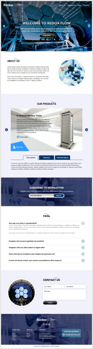 Logo & Web Design for Technical Research Products | Web Design par -Marc-