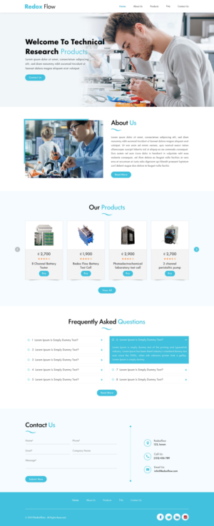 Logo & Web Design for Technical Research Products | Web Design par Sbss