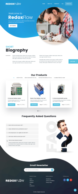 Logo & Web Design for Technical Research Products | Web Design par syrwebdevelopment