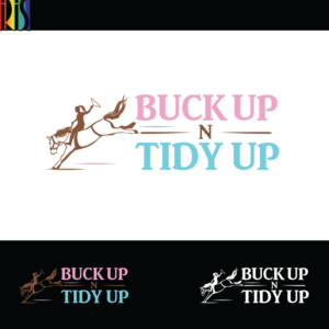 Buck Up ‘n Tidy Up | Logo Design by Iris 3