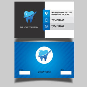Business Card Design by Riyad for Thi A Nguyen DMD,PC | Design: #21757139