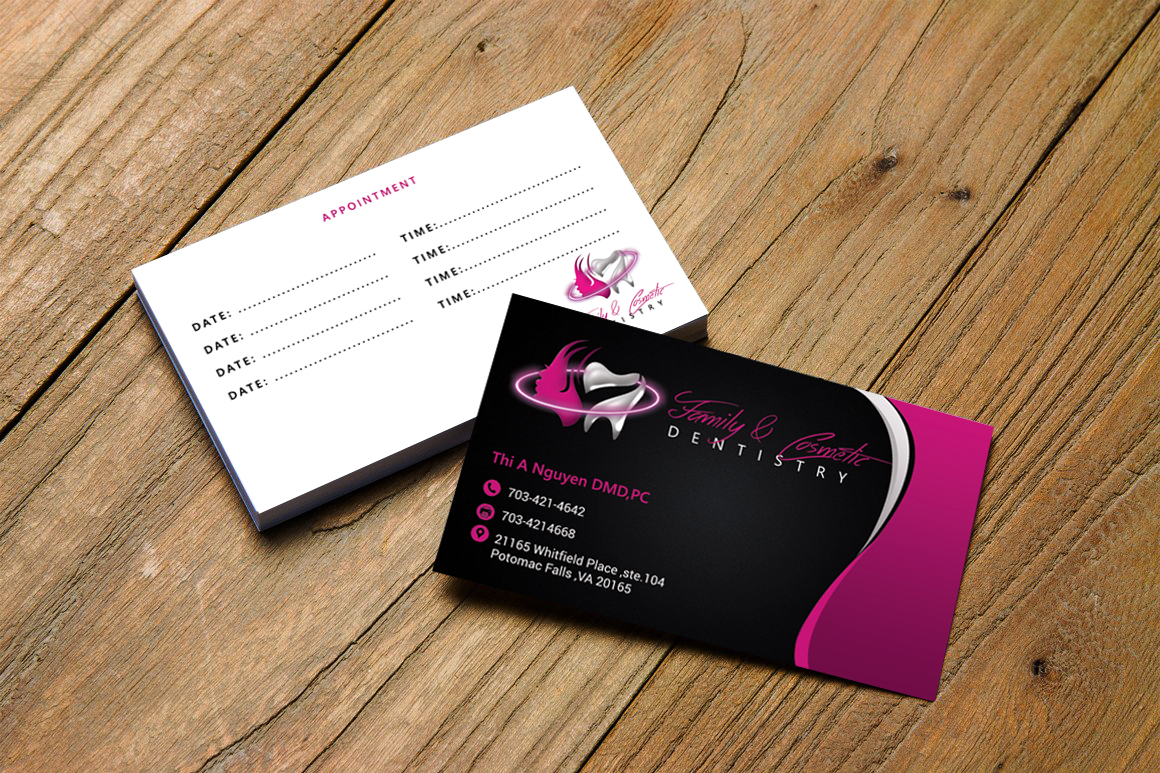 Diseño de Tarjeta de Presentación por Hardcore Design para Thi A Nguyen DMD,PC | Diseño #21758785