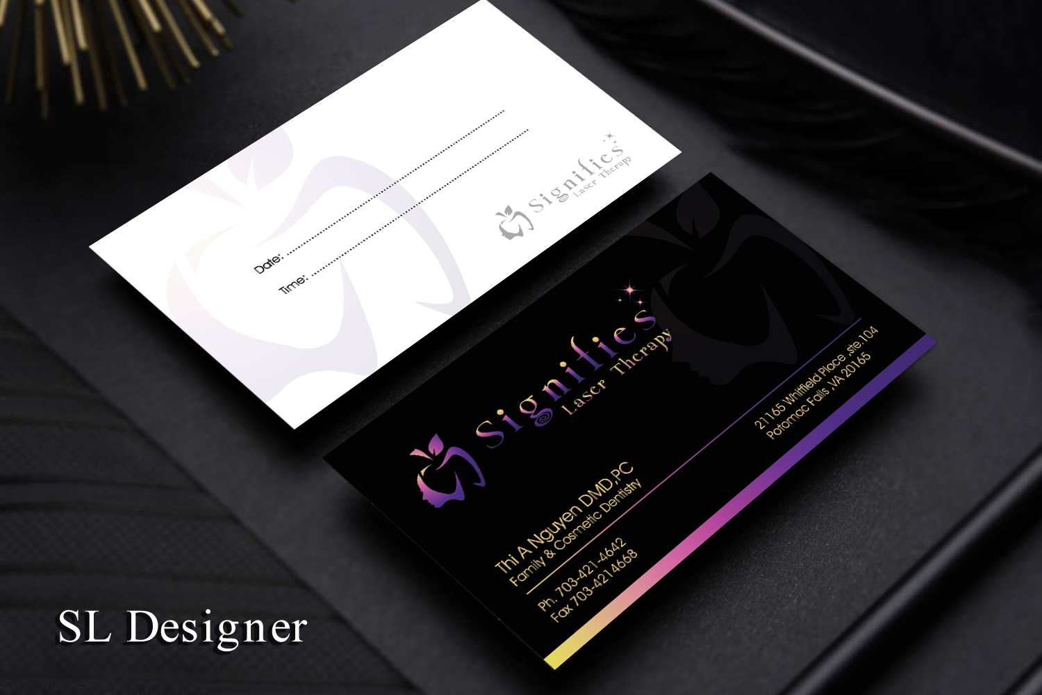 Business Card Design by SL Designer for Thi A Nguyen DMD,PC | Design #21758235