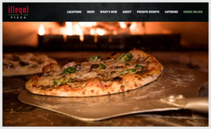 Edgy Quick Casual Pizza Place very industrial | Web Design by -Marc-