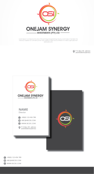 Logo Design by graphicevolution for OneJam Synergy Investments (Pty) Ltd | Design: #21876248