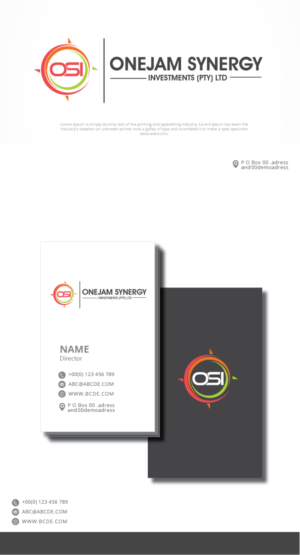 Logo Design by graphicevolution for OneJam Synergy Investments (Pty) Ltd | Design: #21876253