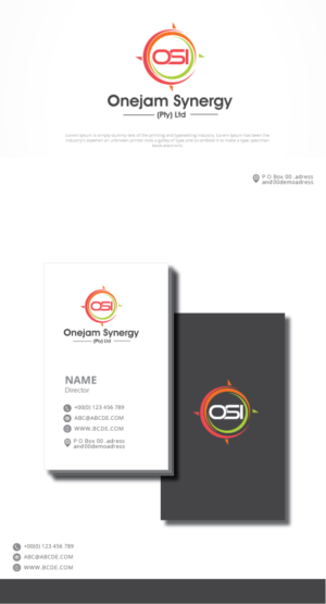 Logo Design by graphicevolution for OneJam Synergy Investments (Pty) Ltd | Design: #21884901