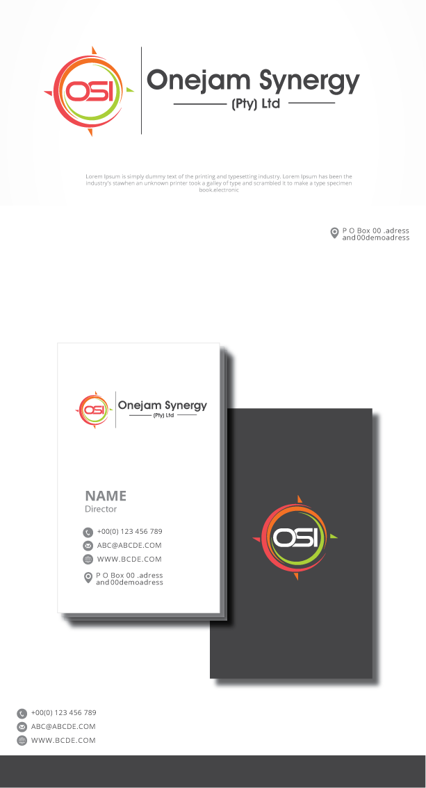Logo Design by graphicevolution for OneJam Synergy Investments (Pty) Ltd | Design #21884910