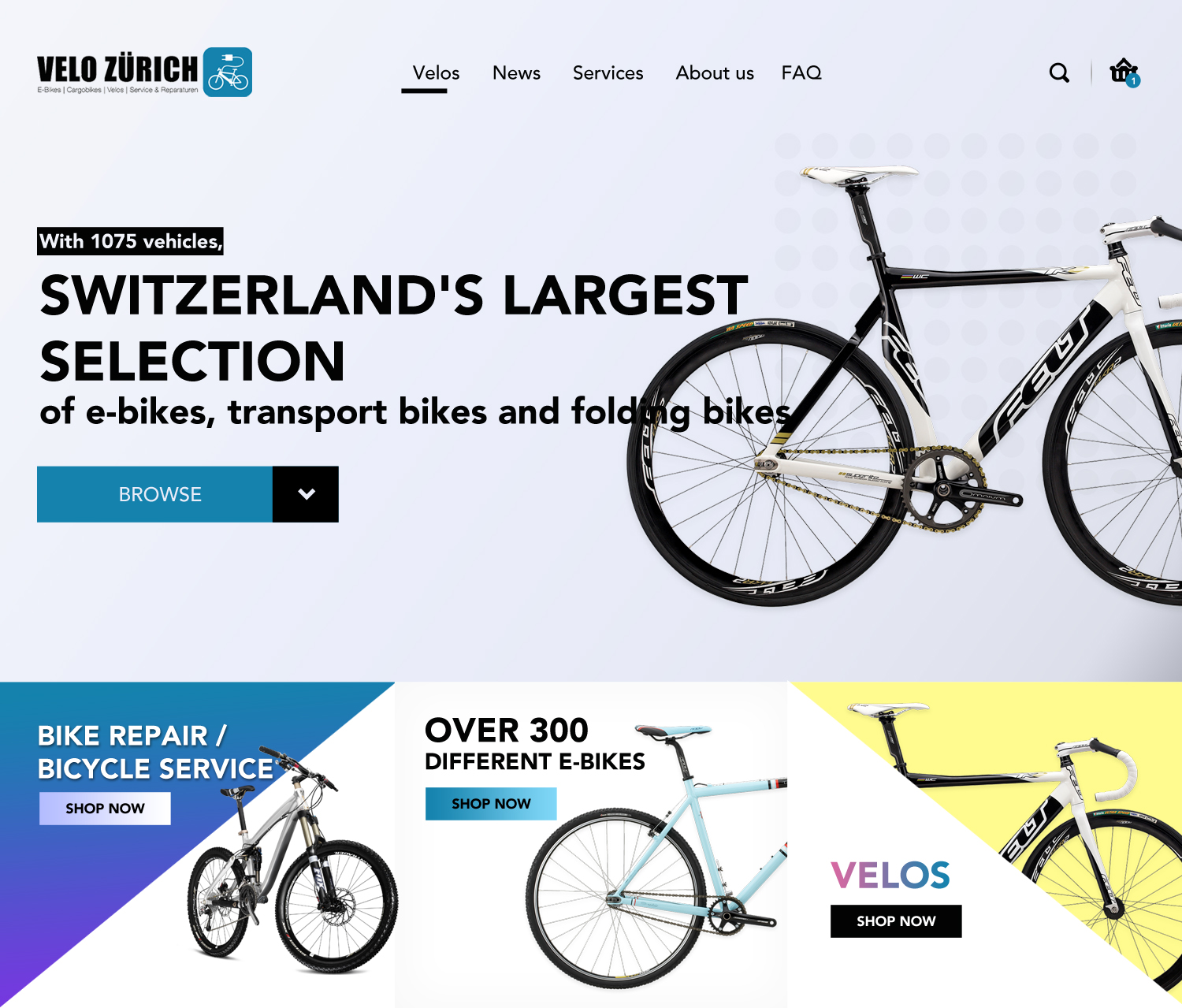 Web-Design von Deli für Velo Zürich GmbH | Design #21792297