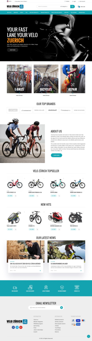 Web-Design von syrwebdevelopment für Velo Zürich GmbH | Design: #21761194
