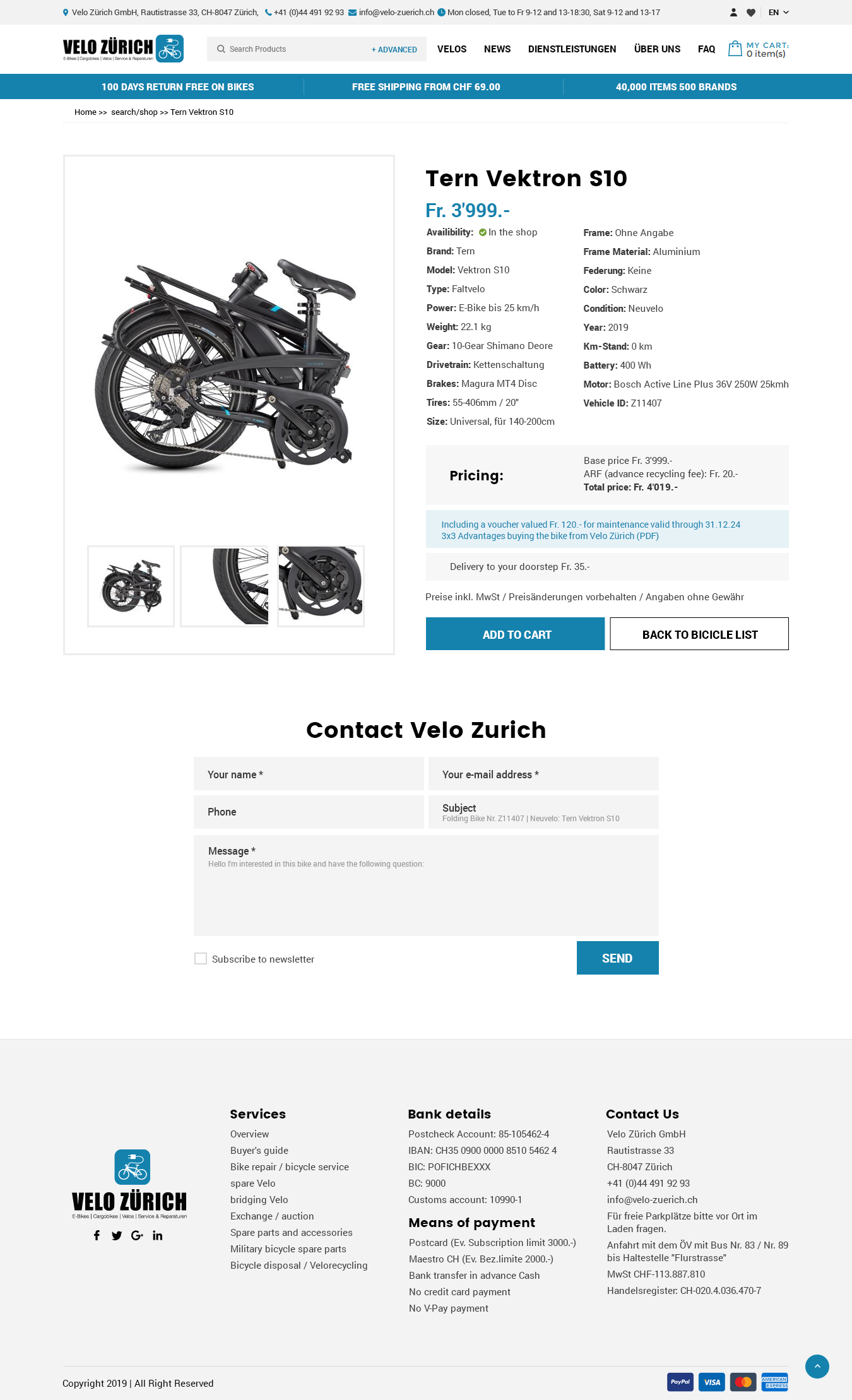 Diseño Web por syrwebdevelopment para Velo Zürich GmbH | Diseño #21828147