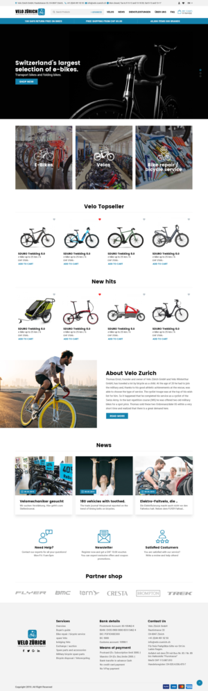 Bicycle dealer and service & repair center | Web Design by syrwebdevelopment