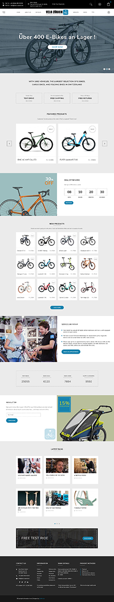 Web Design by Da Miracle for Velo Zürich GmbH | Design #21772997