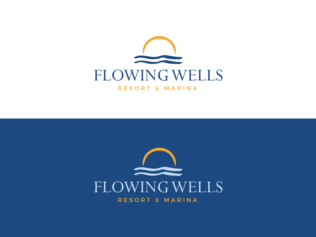 Logo-Design von wonderland für Flowing Wells Resort & Marina | Design #21757392