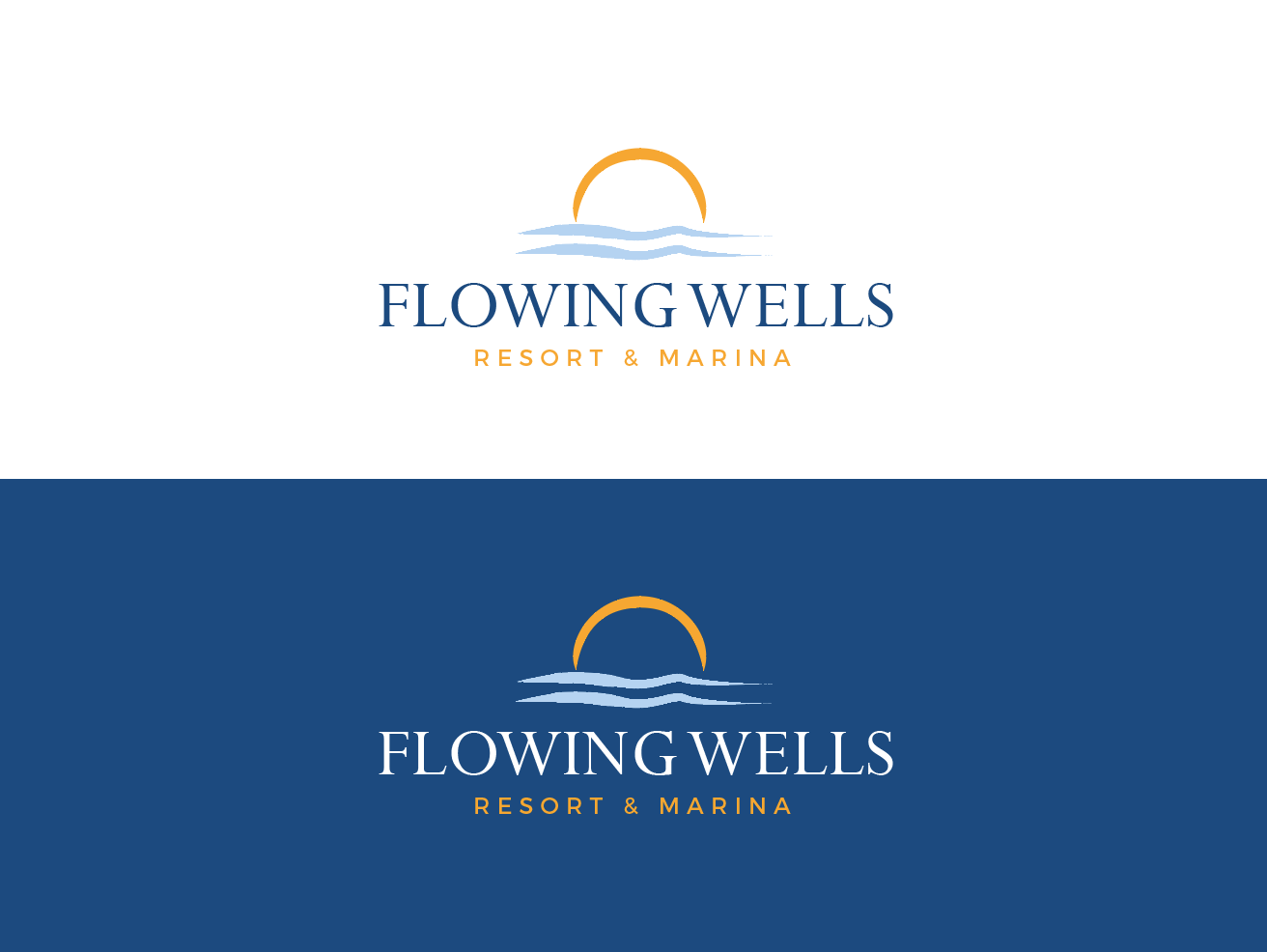 Logo Design by wonderland for Flowing Wells Resort & Marina | Design #21764830