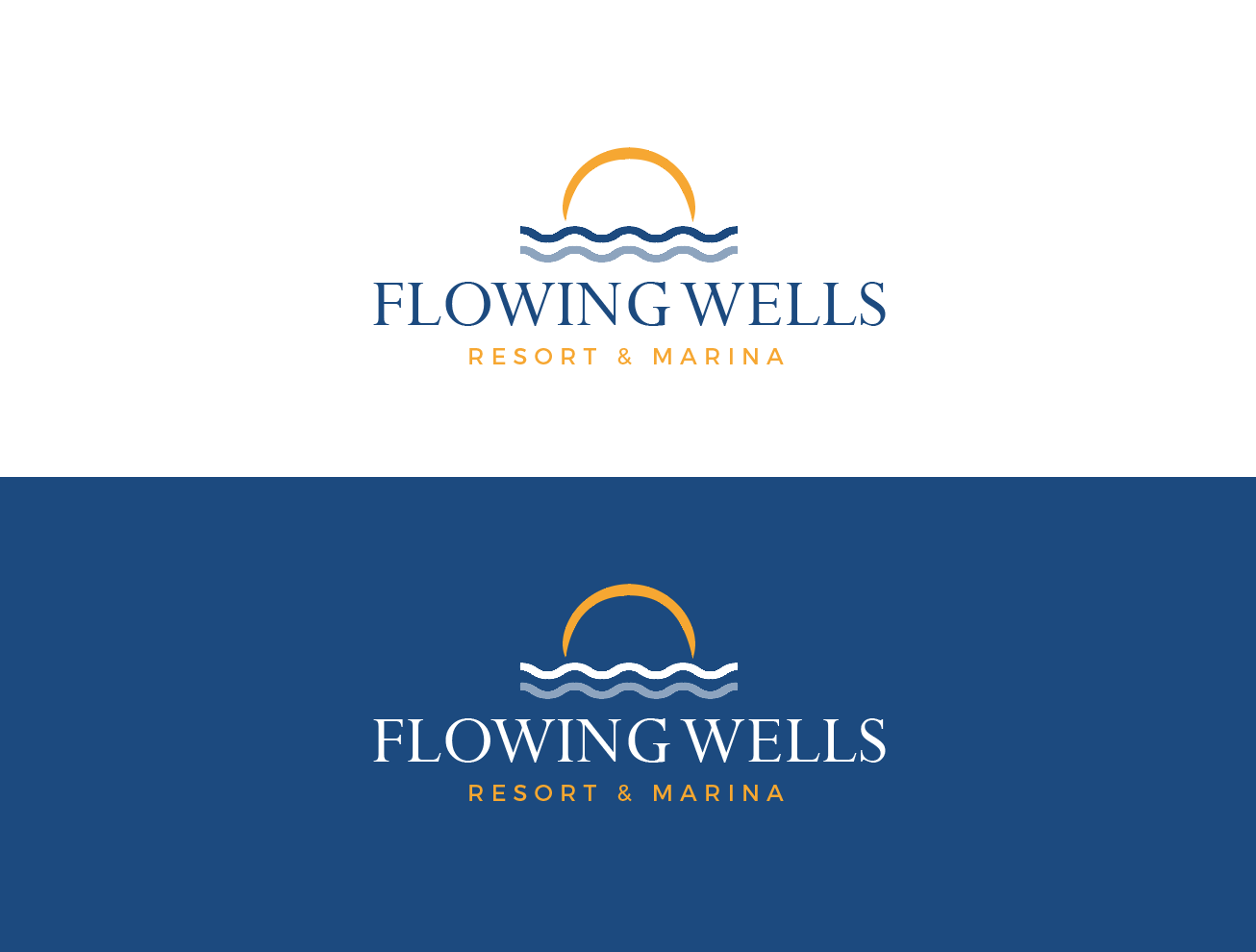 Logo Design by wonderland for Flowing Wells Resort & Marina | Design #21764839