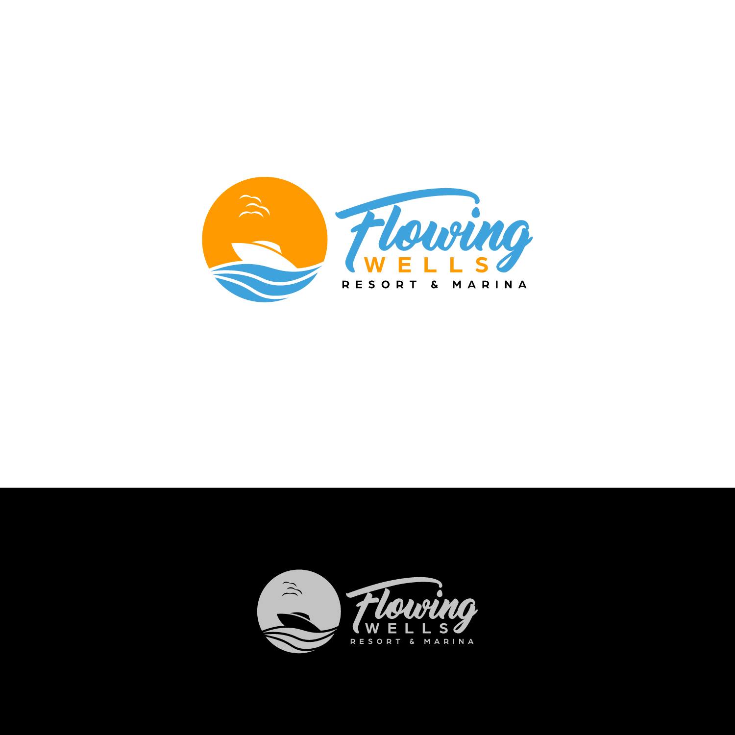 Design de Logo par Vic pour Flowing Wells Resort & Marina | Design #21754395