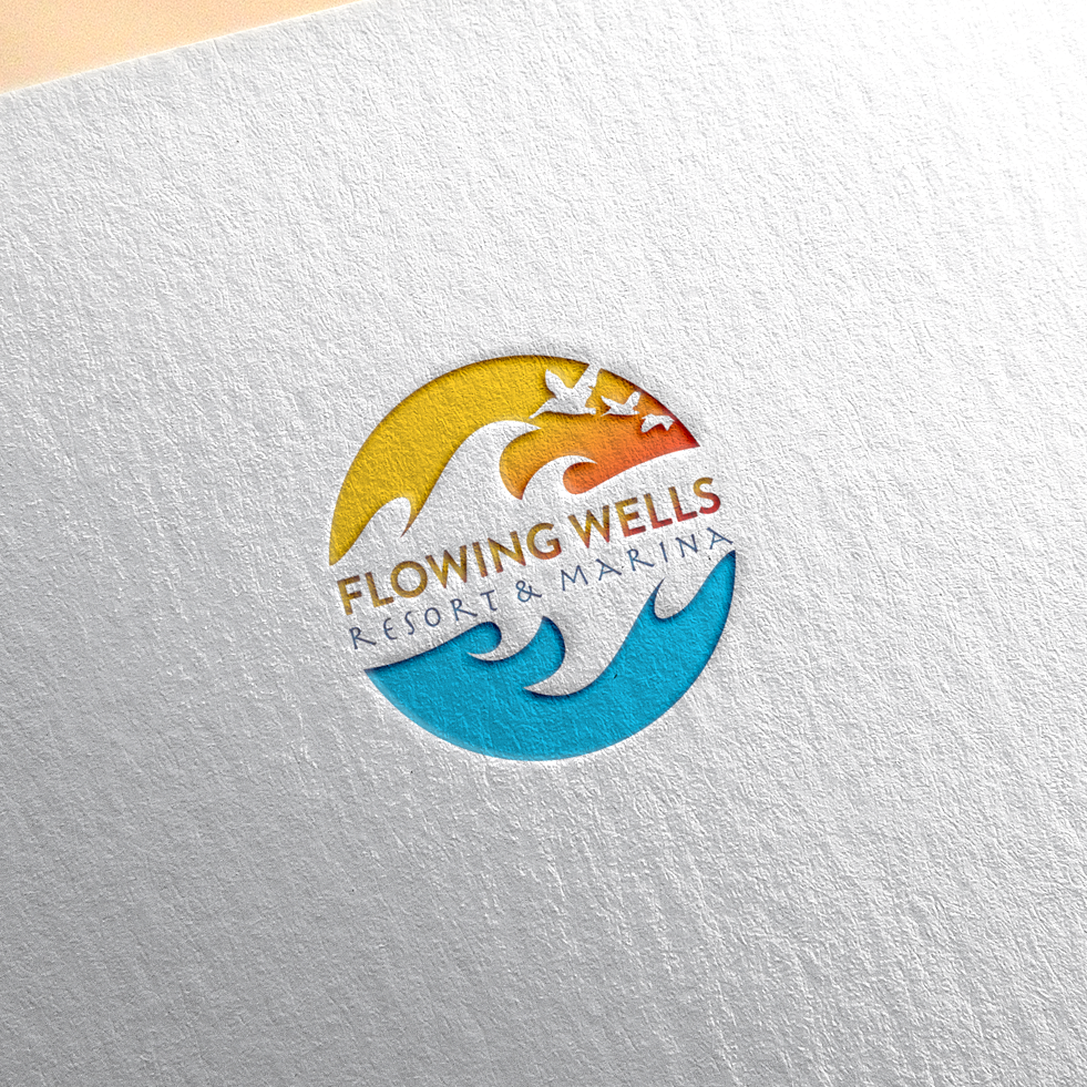 Logo Design by WeiArts for Flowing Wells Resort & Marina | Design #21774226
