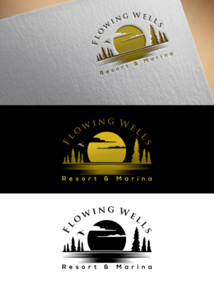Flowing Wells Resort & Marina | Logo Design by siti MWDesign