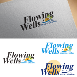 Logo-Design von sinau_nggambar für Flowing Wells Resort & Marina | Design: #21755650