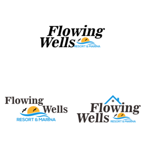 Logo-Design von sinau_nggambar für Flowing Wells Resort & Marina | Design: #21765954