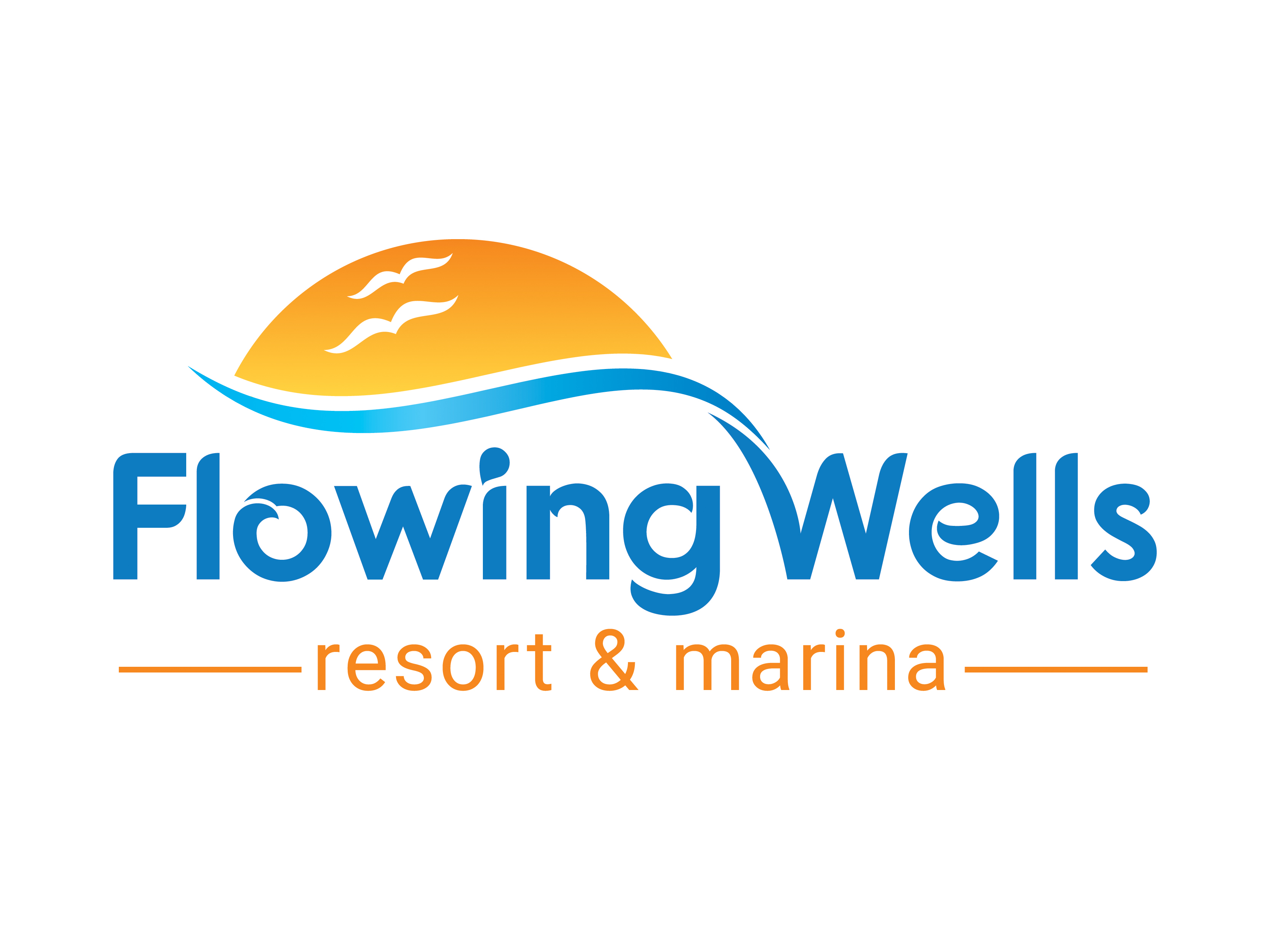 Diseño de Logo por henok mulugeta8 para Flowing Wells Resort & Marina | Diseño #21787047