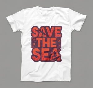 Save the Sea t-shirt design  | T-shirt Design by Barney Stinson