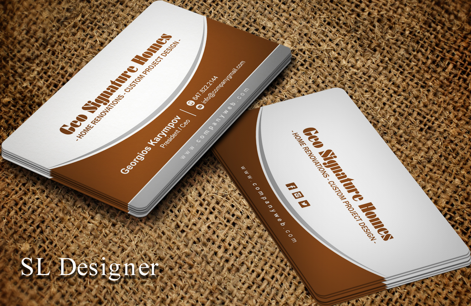 Business Card Design by SL Designer for this project | Design #21751644