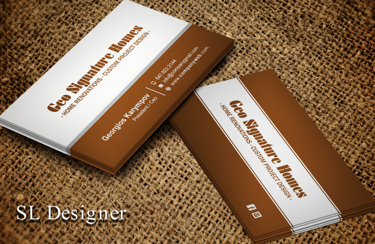 Business Card Design by SL Designer for this project | Design #21751645