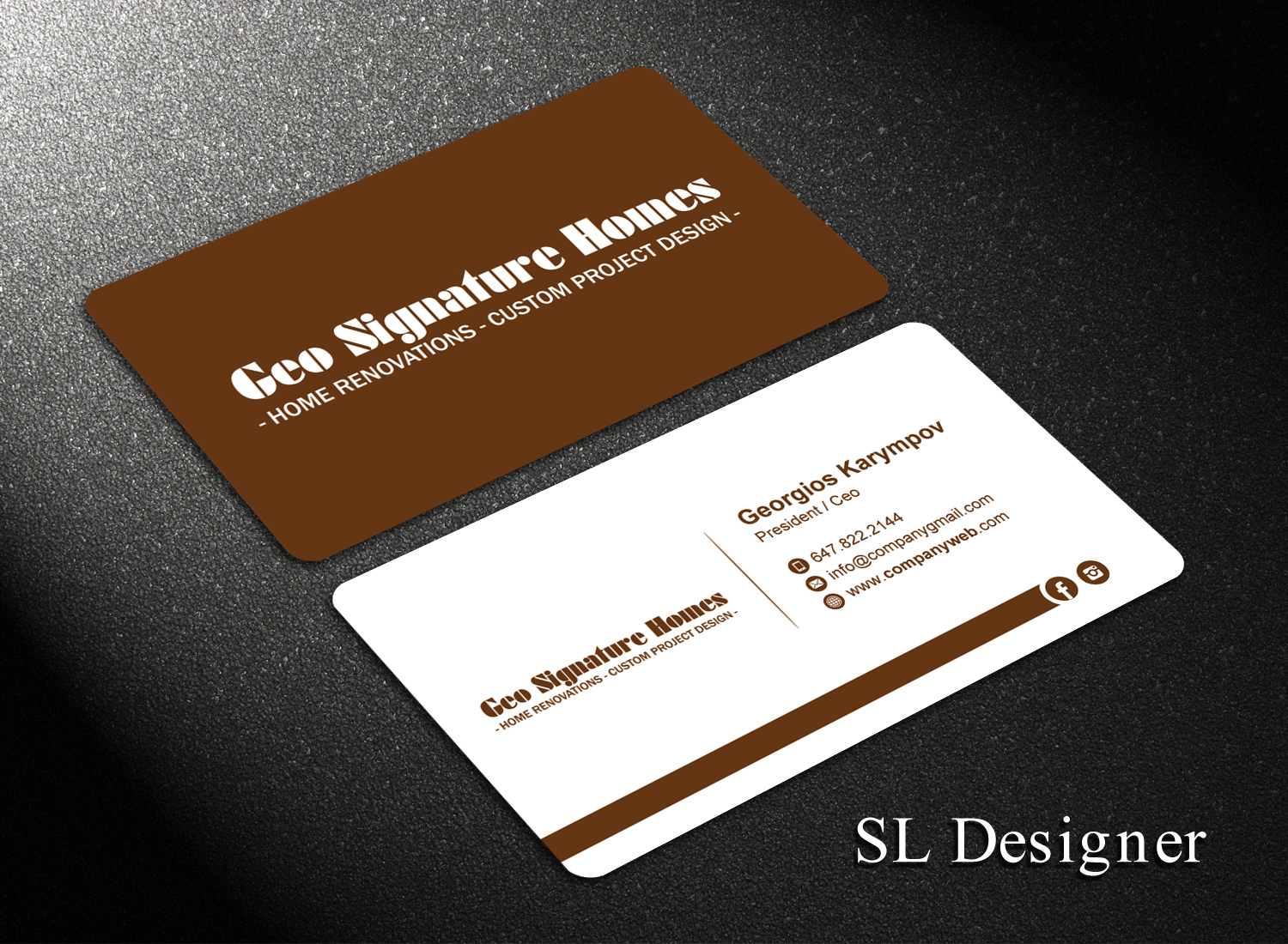 Business Card Design by SL Designer for this project | Design #21751647