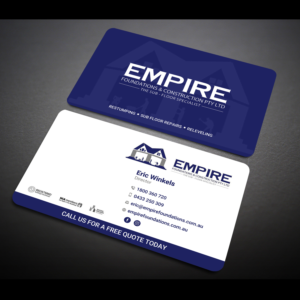 Business Card Design by Designers Hub for E K advanced carpentry  | Design: #21757592