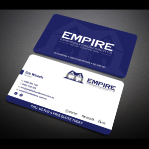 Business Card Design by Designers Hub for E K advanced carpentry  | Design: #21757640