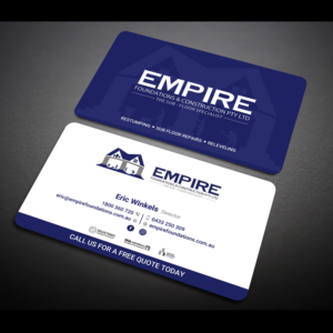 Restumping company needs business cards | Visitenkarten-Design von Designers Hub