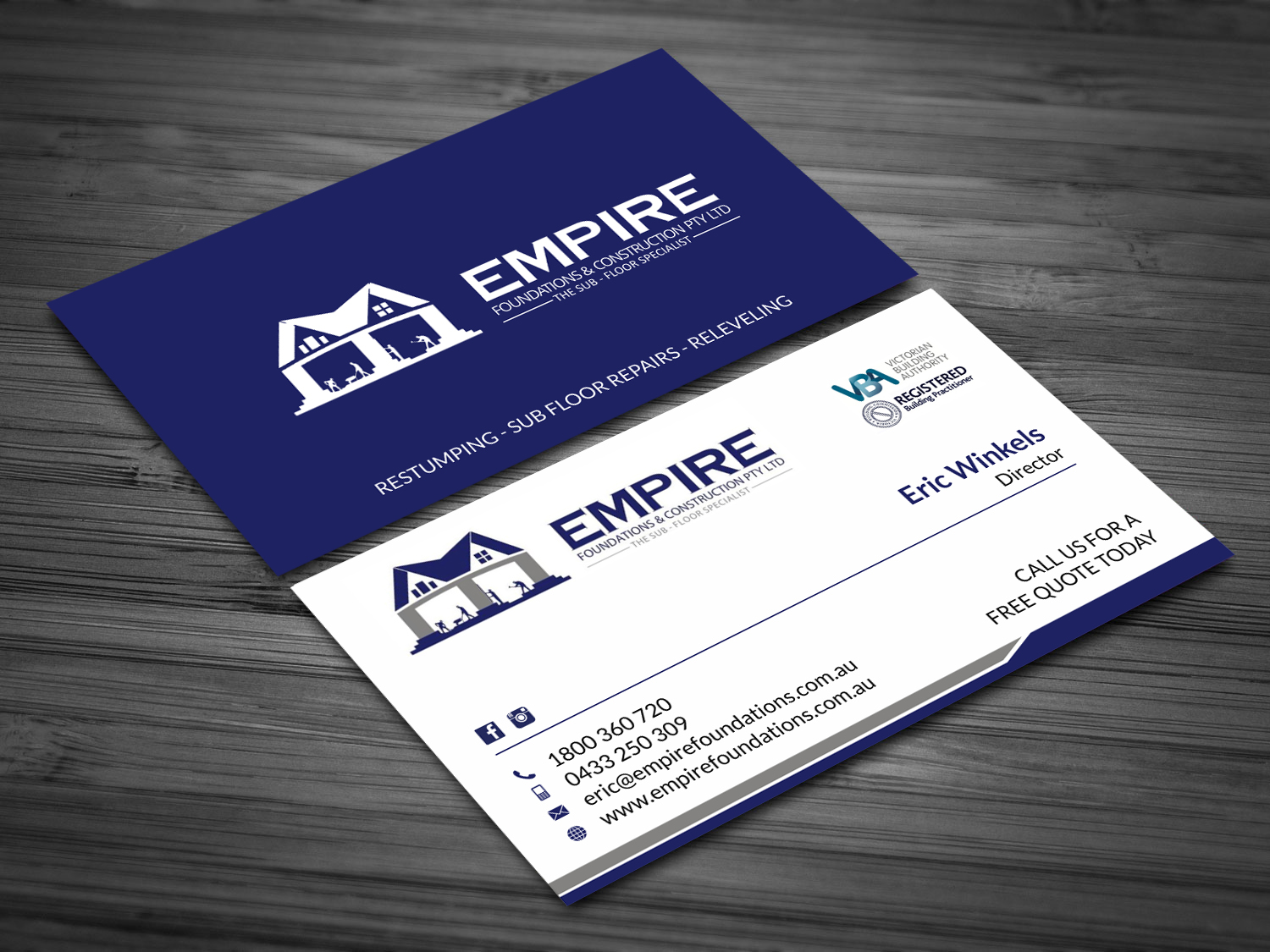 Design de Carte de Visite par SKYdesign pour E K advanced carpentry  | Design #21750833