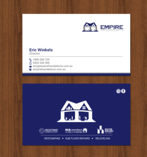 Business Card Design by chandrayaan.creative for E K advanced carpentry  | Design: #21755280