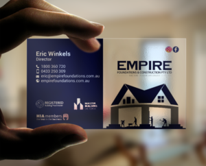 Business Card Design by chandrayaan.creative for E K advanced carpentry  | Design: #21755293