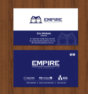 Visitenkarten-Design von chandrayaan.creative für E K advanced carpentry  | Design: #21755298