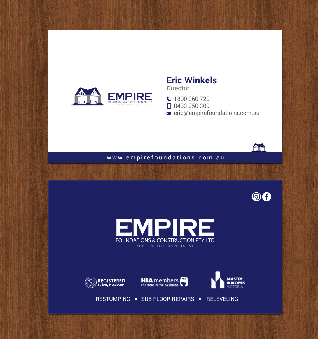 Visitenkarten-Design von chandrayaan.creative für E K advanced carpentry  | Design #21755304