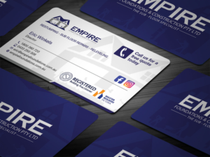 Business Card Design by Tripti Ranjan Gain for E K advanced carpentry  | Design: #21753149