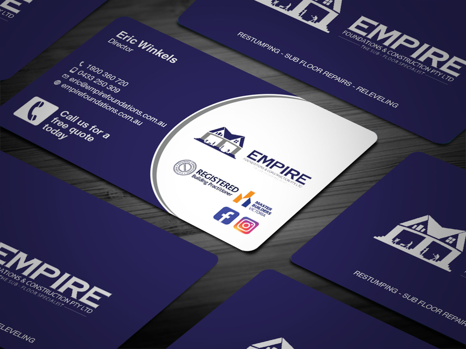 Business Card Design by Tripti Ranjan Gain for E K advanced carpentry  | Design #21753602