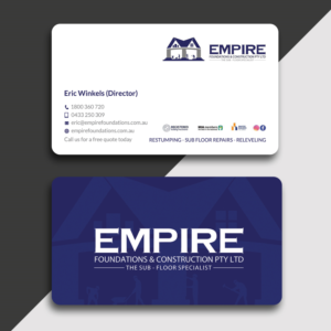 Business Card Design by Srabon55014 for E K advanced carpentry  | Design: #21757935