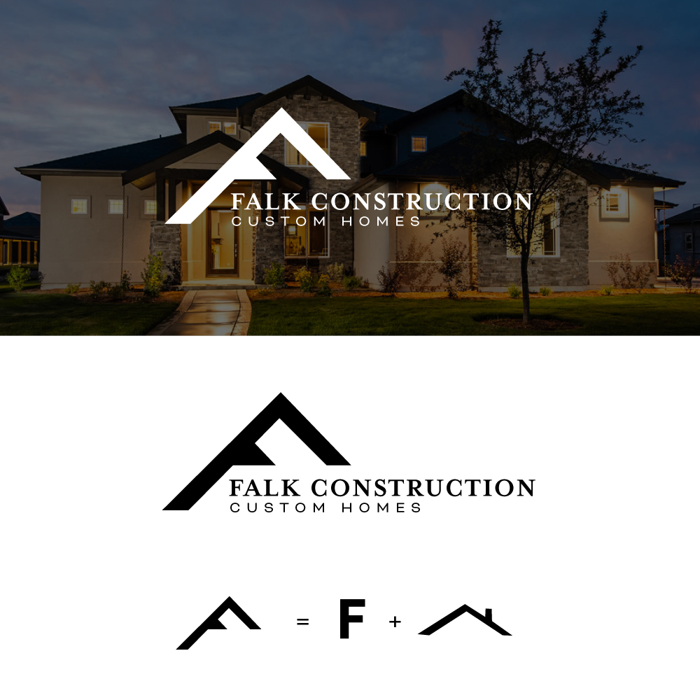Logo Design by RRussell for Falk Construction Inc | Design #21757248