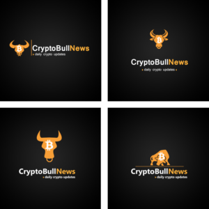 Main Text please replace old text to Read, "CryptoBullNews", words CryptoBull(#FFFFFF), and word News(#FBB03B). Replace  lower tagline text "daily currency updates"  with "daily crypto updates"(#FFFFFF). | Logo Design by edge design