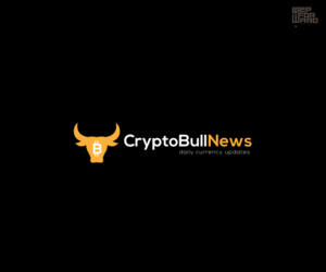 Main Text please replace old text to Read, "CryptoBullNews", words CryptoBull(#FFFFFF), and word News(#FBB03B). Replace  lower tagline text "daily currency updates"  with "daily crypto updates"(#FFFFFF). | Logo Design by step forward 2