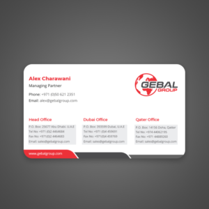 Business Card Design by Uttom 2 for this project | Design: #21809793